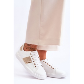 Naisten urheilukengät, joissa Jets White-Gold Axelle valkoinen 1