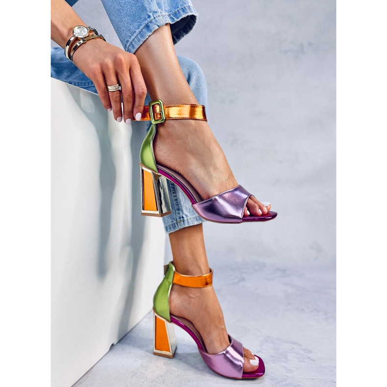 Seastar Marshmello Pinkin geometriset korkokengät vaaleanpunainen 2