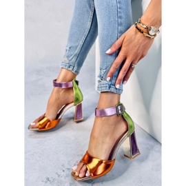 Marshmello Orangen geometriset korkokengät oranssi 1