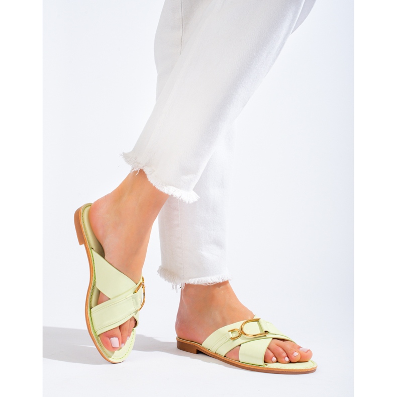 Naisten vihreät Shelovet-tossut 1