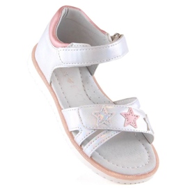 Velcro sandaalit Miss Jr EVE427B hopea 1