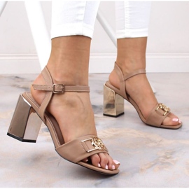 Sandaalit peilikorolla Filippo W PAW446B beige 2