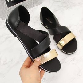 Liuotettavat sandaalit Jezzi W EVE293B mustat 1