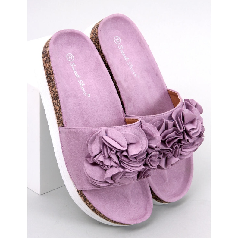 BM Rizzo Purple Flower -tossut violetti 1