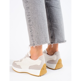 TRENDI Rento urheilukengät alustalla beige valkoinen 1