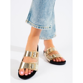 Goodin Kultaiset tossut koristesoljilla kultainen 2