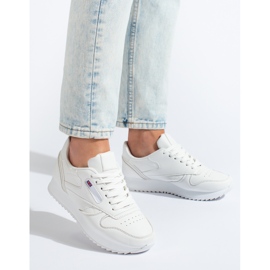 Shelovet naisten valkoiset urheilukengät valkoinen 1