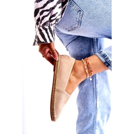 PG1 Naisten Slip-on mokkanahka Espadrilles Beige Corry 3