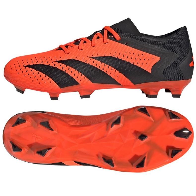 Adidas Predator Accuracy.3 L Fg M GW4601 jalkapallokengät punainen appelsiinit ja punaiset 1