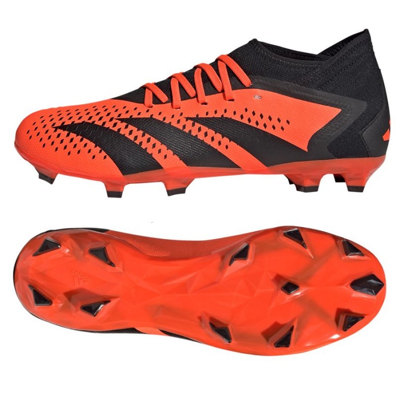 Adidas Predator Accuracy.3 Fg M GW4591 jalkapallokengät punainen appelsiinit ja punaiset 1