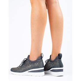 Shelovet mustat tekstiilikiilalenkkarit harmaa 2