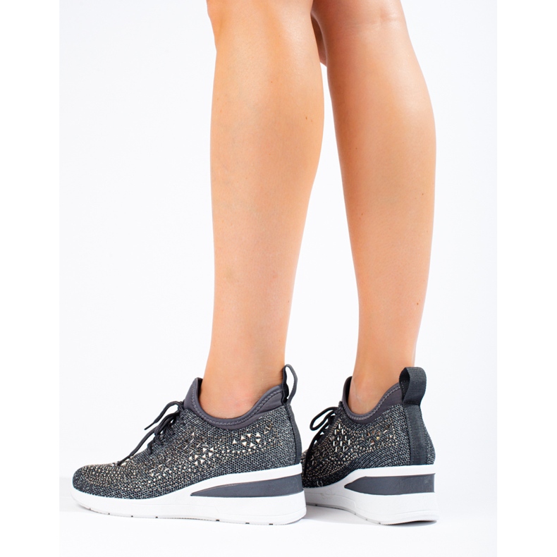 Shelovet mustat tekstiilikiilalenkkarit harmaa 2