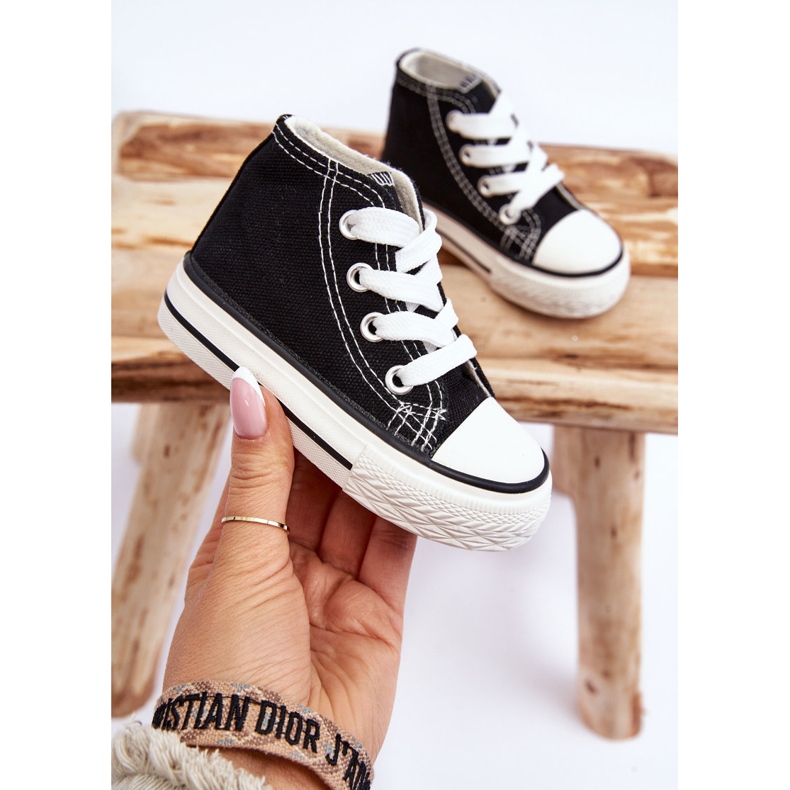 Lasten korkeat tennarit, mustat Filemon 1