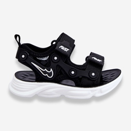 Tobias Boys Velcro sandaalit mustavalkoinen 1