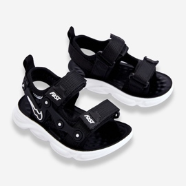 Tobias Boys Velcro sandaalit mustavalkoinen 2
