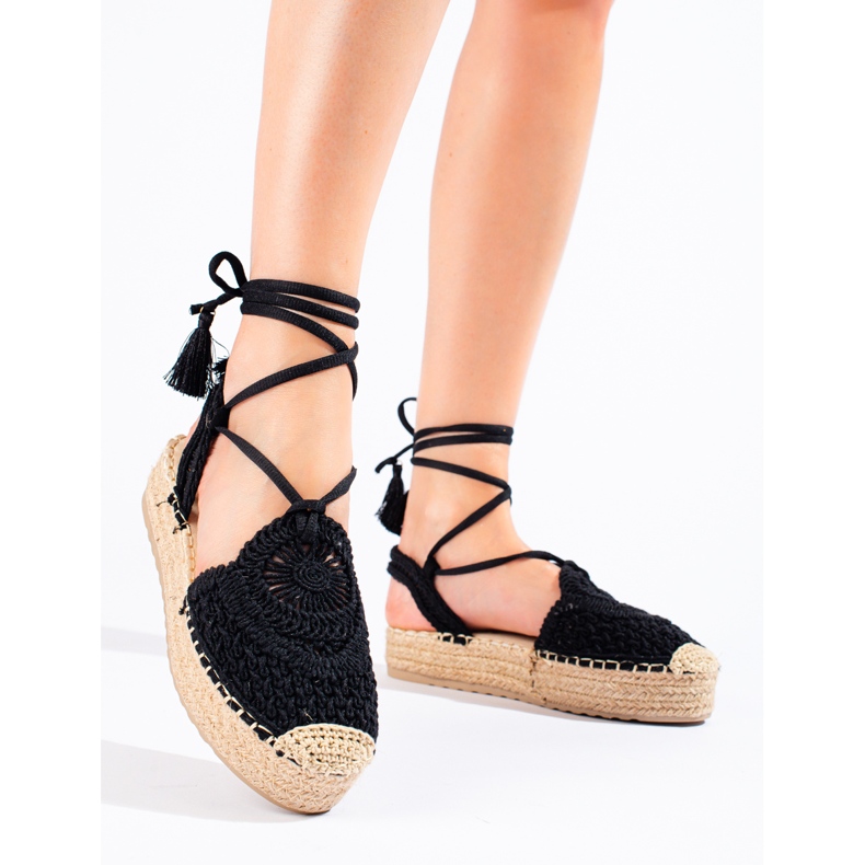 Shelovet bohon mustat espadrillit 1