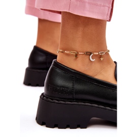 Naisten mokkasiinit Big Star -nahkakengät LL274458 musta 3