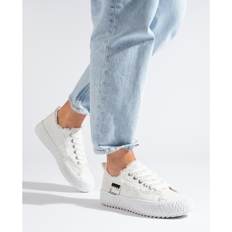 Shelovet valkoiset alustalenkkarit valkoinen 1