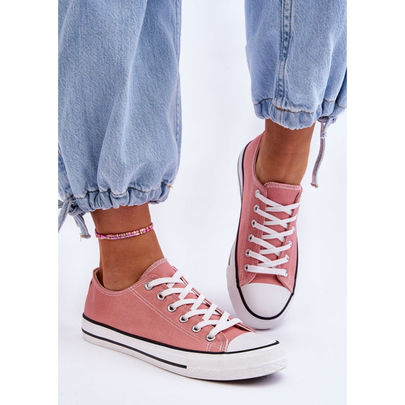 FR1 Naisten klassiset matalat tennarit, tumman pinkki Vegas vaaleanpunainen 2