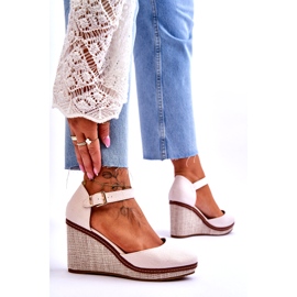 PS1 Naisten klassiset kiila sandaalit beige malani 4