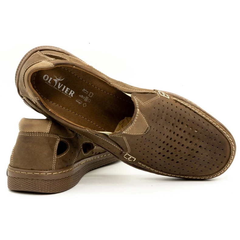 Olivier Miesten nahkakengät 937MP ruskea 3