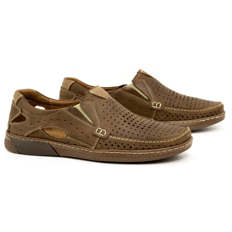 Olivier Miesten nahkakengät 937MP ruskea 2