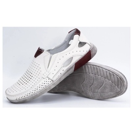 Olivier Miesten harjakattoiset nahkaiset mokasiinit 937MP, valkoinen 3