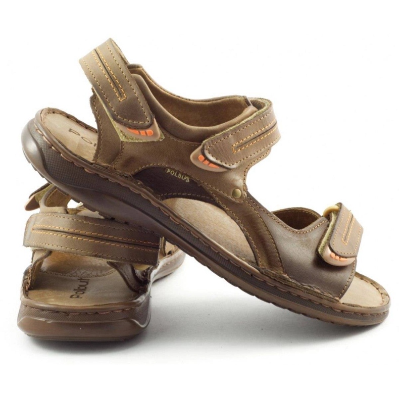 Polbut SA04 ruskeat sandaalit 1