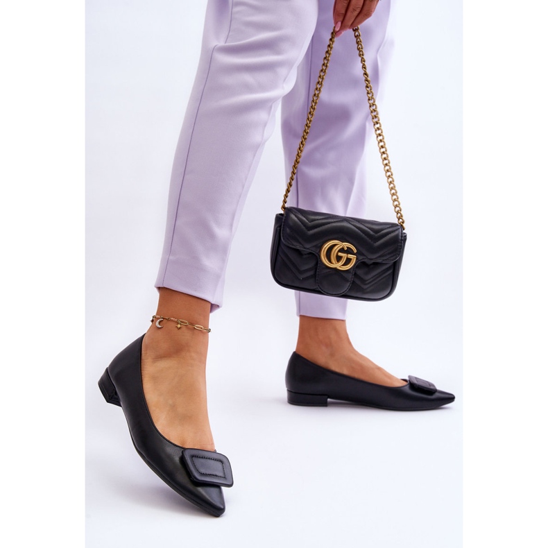 WS1 Klassiset balerinat mustalla Rivea-koristeella 2