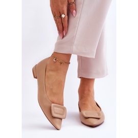 WS1 Klassiset balerinat beigellä Rivea-koristeella 1