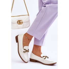 WS1 Klassiset naisten loaferit, valkoinen Lorien 2