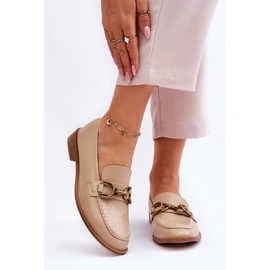 WS1 Klassiset Naisten Loafers Beige Lorien 1