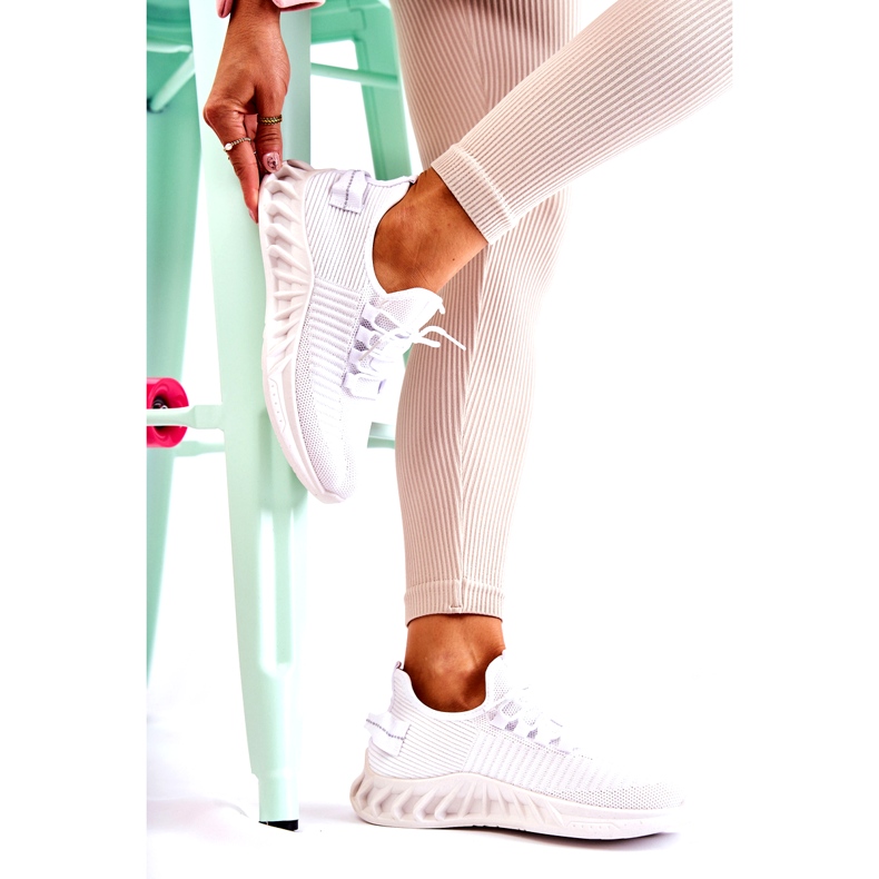 Naisten urheilukengät, materiaali, valkoinen 2