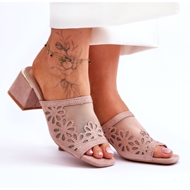 S.Barski Naisten korot verkko- ja zirkoneilla S. Barski KV-612-1 Beige 6