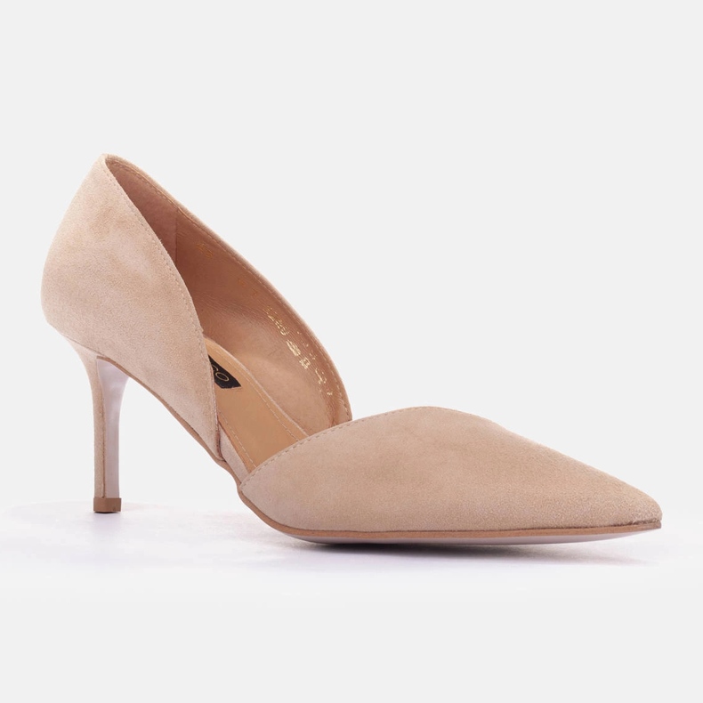 Marco Shoes Hienovaraiset korkkarit, jotka on valmistettu luonnonmokasta beige 1