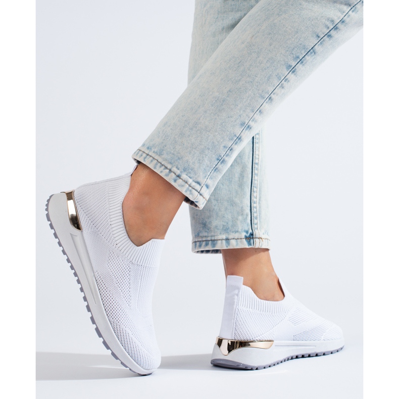 Valkoiset Shelovet wedge-slip-on lenkkarit valkoinen 2