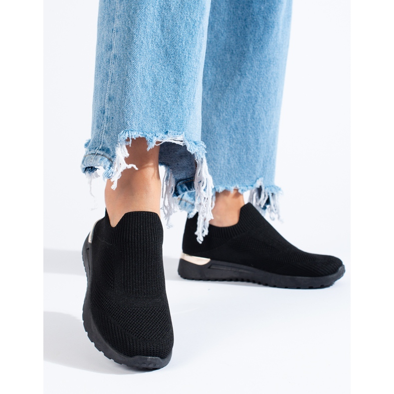 Mustat Shelovet wedge-slip-on lenkkarit 1