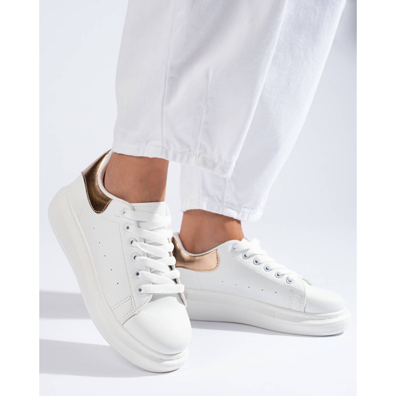 Shelovet naisten valkoiset urheilukengät valkoinen 2